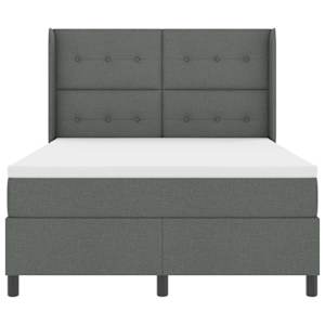 LED box pružinová postel s čelo Tmavě šedá 160 x 200 cm textil - obrázek 8