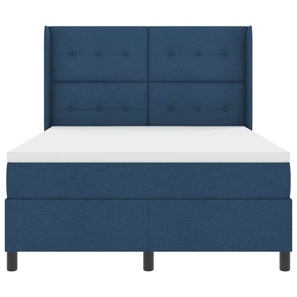 LED box pružinová postel s matrací Modrá 160 x 200 cm textil - obrázek 8