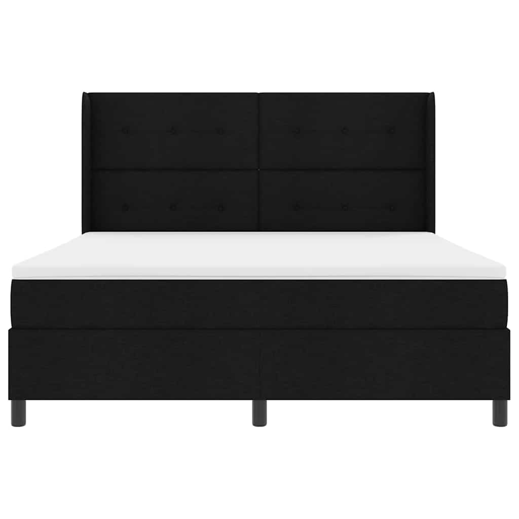 LED box pružinová postel s matrací Černá 180 x 200 cm textil - obrázek 8