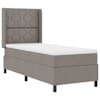 vidaXL LED Box Spring Voodi peaga Pruunikashall 80 x 200 cm kangas