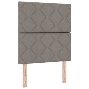 LED box pružinová postel s matrací Taupe 90 x 190 cm textil - obrázek 7