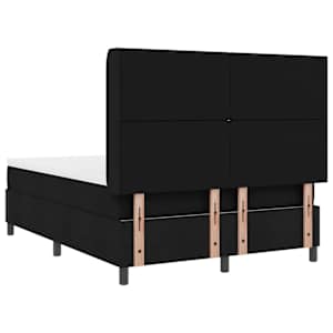 LED box pružinová postel s čelo Černá 140 x 190 cm textil - obrázek 10