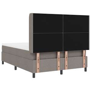 LED box pružinová postel s čelo Taupe 140 x 190 cm textil - obrázek 8