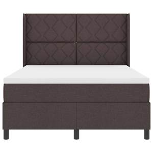 LED box pružinová postel s čelo Tmavě hnědá 160 x 200 cm textil - obrázek 8