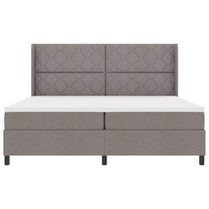 LED box pružinová postel s čelo Taupe 200 x 200 cm textil - obrázek 8