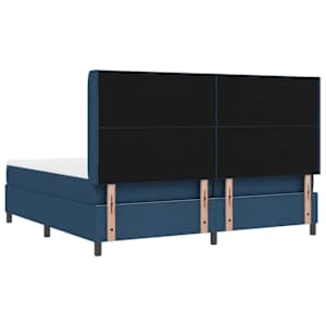 LED box pružinová postel s čelo Modrá 200 x 200 cm textil - obrázek 10