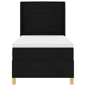 Postel s boxspringem s LED pásky Černá 80 x 200 cm textil - obrázek 8