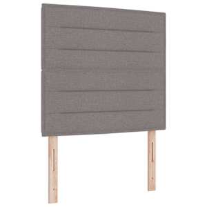 Postel s boxspringem s LED pásky Taupe 90 x 190 cm textil - obrázek 7