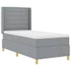 vidaXL Karbi vedrumadrats LED-ribadega Helehall 100 x 200 cm kangas