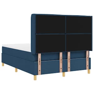 Postel s boxspringem s LED pásky Modrá 160 x 200 cm textil - obrázek 10