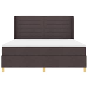 Postel s boxspringem s LED pásky Hnědá 180 x 200 cm textil - obrázek 8