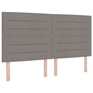 Postel s boxspringem s LED pásky Taupe 180 x 200 cm textil - obrázek 7