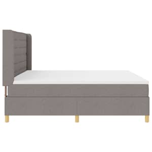 Postel s boxspringem s LED pásky Taupe 200 x 200 cm textil - obrázek 9