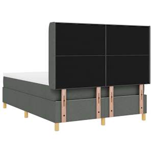 Postel s boxspringem s LED pásky Šedá 140 x 200 cm textil - obrázek 10