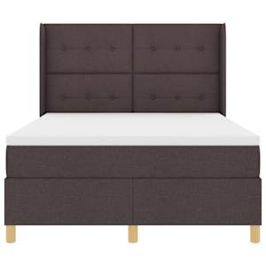 Postel s boxspringem s LED pásky Hnědá 140 x 200 cm textil - obrázek 8