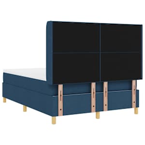 Postel s boxspringem s LED pásky Modrá 160 x 200 cm textil - obrázek 10