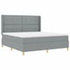 vidaXL Karbi vedrumadrats LED-ribadega Helehall 180 x 200 cm kangas