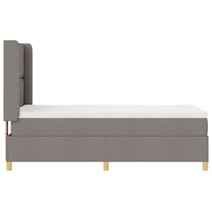 Postel s boxspringem s matrací s čelo Taupe 140 x 190 cm textil - obrázek 9