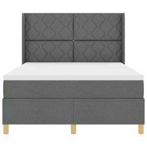 Postel s boxspringem s LED pásky Šedá 160 x 200 cm textil - obrázek 8