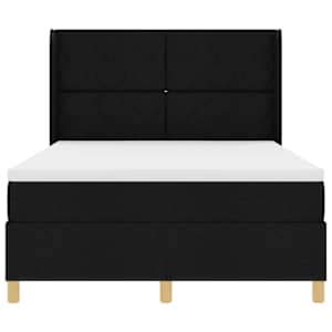 Postel s boxspringem s LED pásky Černá 160 x 200 cm textil - obrázek 8