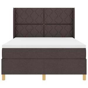 Postel s boxspringem s LED pásky Hnědá 160 x 200 cm textil - obrázek 8