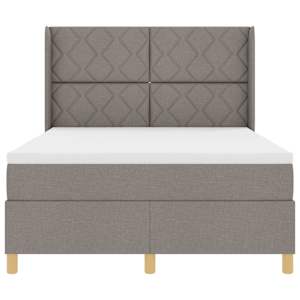 Postel s boxspringem s LED pásky Taupe 160 x 200 cm textil - obrázek 8