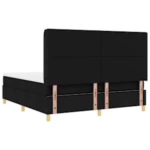 Postel s boxspringem s LED pásky Černá 180 x 200 cm textil - obrázek 10