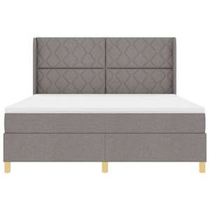 Postel s boxspringem s LED pásky Taupe 180 x 200 cm textil - obrázek 8