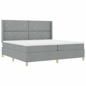 vidaXL Karbi vedrumadrats LED-ribadega Helehall 200 x 200 cm kangas