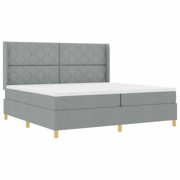 vidaXL Karbi vedrumadrats LED-ribadega Helehall 200 x 200 cm kangas