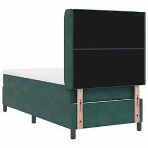 Postel s boxspringem s matrací Tmavě zelená 90 x 200 cm samet - obrázek 10