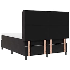 Postel s boxspringem s LED pásky Černá 140 x 200 cm samet - obrázek 10