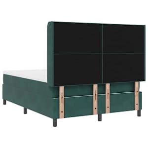 Postel s boxspringem s čelo Tmavě zelená 160 x 200 cm samet - obrázek 10