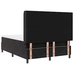 Postel s boxspringem s LED pásky Černá 160 x 200 cm samet - obrázek 10