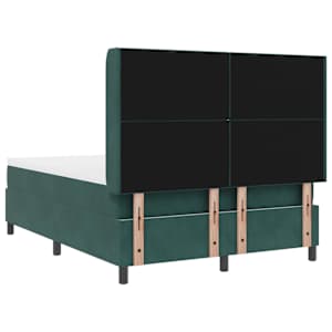 Postel s boxspringem s čelo Tmavě zelená 160 x 200 cm samet - obrázek 10