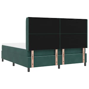 Postel s boxspringem s čelo Tmavě zelená 180 x 200 cm samet - obrázek 10