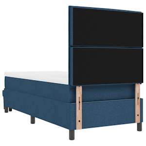 Postel s boxspringem s čelo Modrá 80 x 200 cm textil - obrázek 4