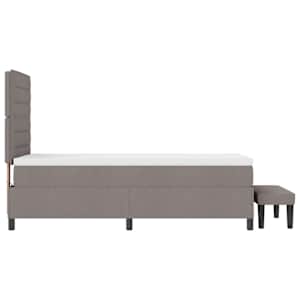 Postel s boxspringem s čelo Taupe 90 x 190 cm textil - obrázek 3