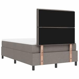 Postel s boxspringem s čelo Taupe 120 x 190 cm textil - obrázek 10