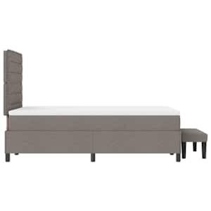 Postel s boxspringem s čelo Taupe 120 x 190 cm textil - obrázek 9