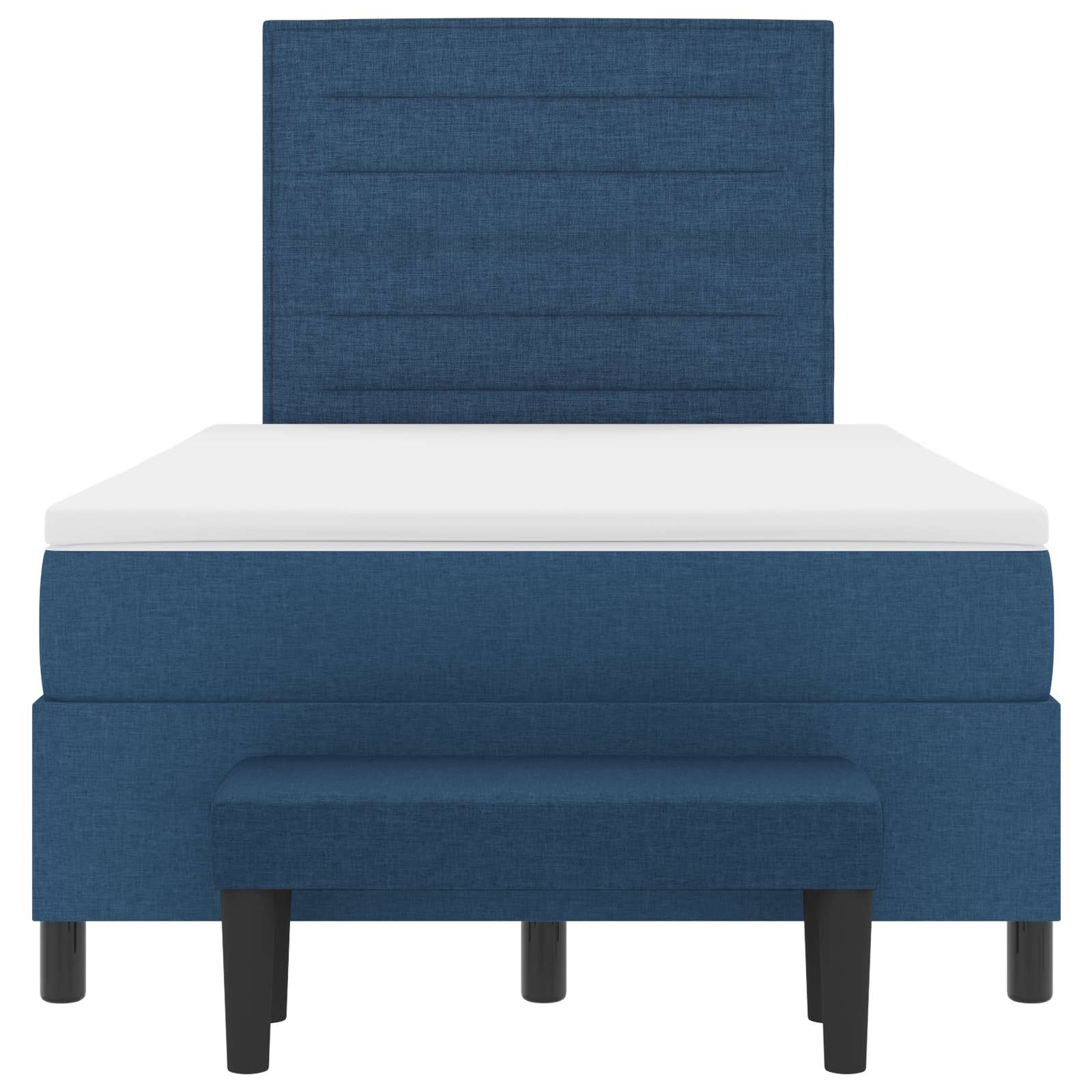 vidaXL Boxspringbed met hoofdeinde Blauw 120 x 190 cm Stof, foto 2