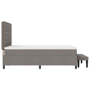 Postel s boxspringem s čelo Taupe 160 x 200 cm textil - obrázek 9
