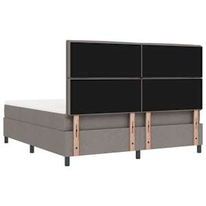 Postel s boxspringem s čelo Taupe 180 x 200 cm textil - obrázek 10