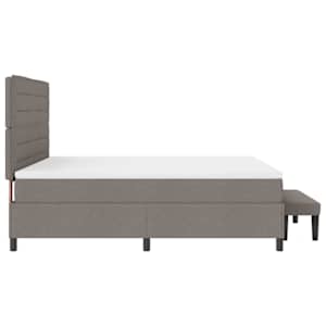 Postel s boxspringem s čelo Taupe 180 x 200 cm textil - obrázek 9