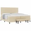vidaXL Karbi vedrumadrats madratsiga peaga cream 200 x 200 cm kangas