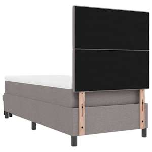 Postel s boxspringem s čelo Taupe 100 x 200 cm textil - obrázek 10