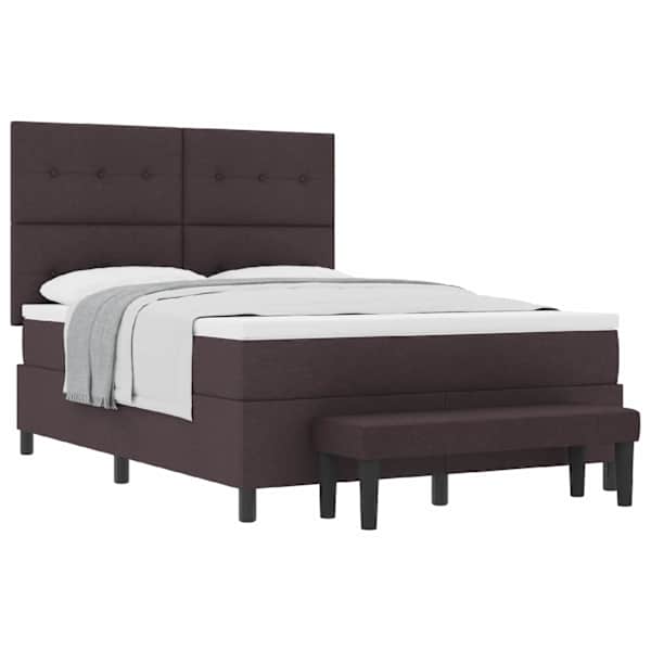 vidaXL Karbi vedrumadrats peaga Tume pruun 140 x 190 cm kangas
