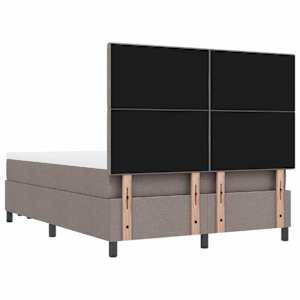 Postel s boxspringem s čelo Taupe 160 x 200 cm textil - obrázek 10