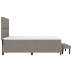 Postel s boxspringem s čelo Taupe 160 x 200 cm textil - obrázek 9