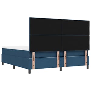 Postel s boxspringem s čelo Modrá 180 x 200 cm textil - obrázek 10